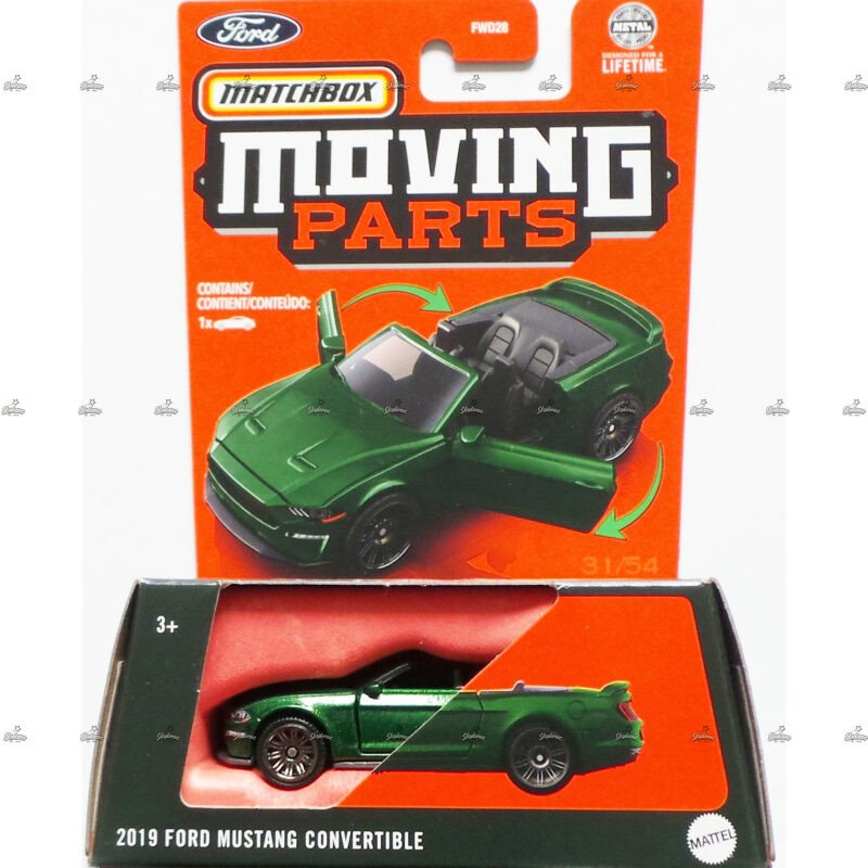 Matchbox Moving Parts 2019 Ford Mustang Convertible
