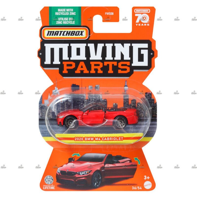 Matchbox Moving Parts 2020 BMW M4 Cabriolet