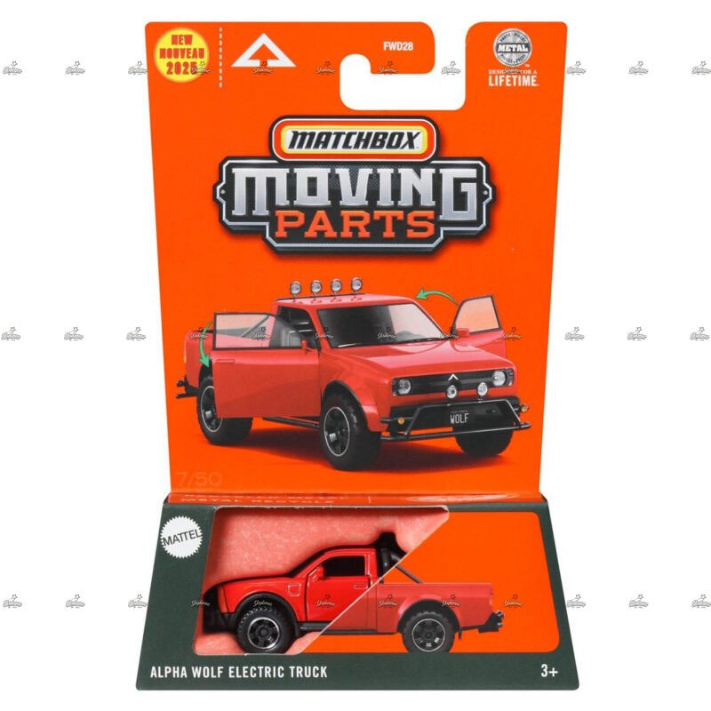 Matchbox Moving Parts Alpha Wolf Electric Truck 2025 Release
