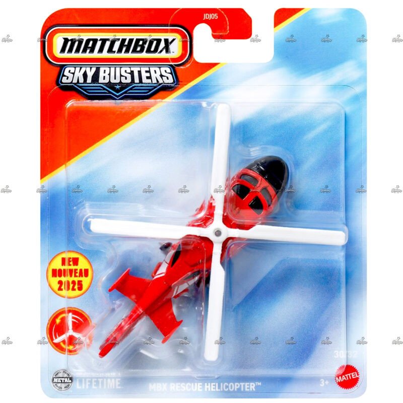 Matchbox Skybusters MBX Rescue Helicopter 2025