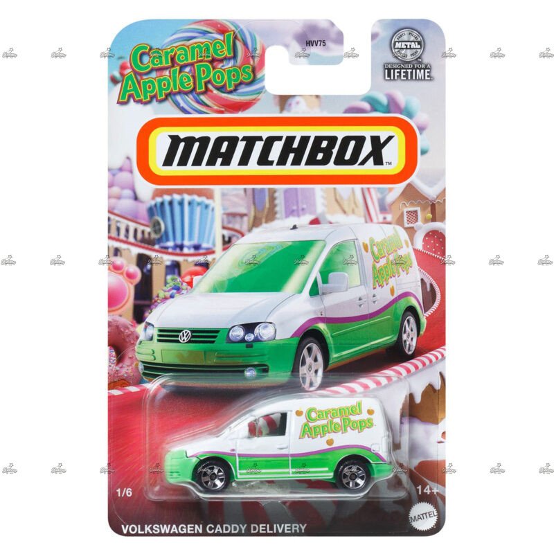 Matchbox Volkswagen Caddy Delivery CARAMEL APPLE POPS1