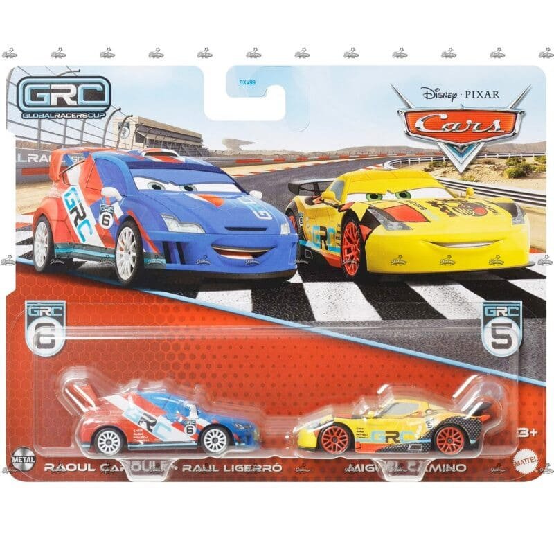 Mattel Disney Pixar Cars 2 Pack – Raoul Miguel Camino – DISNEY