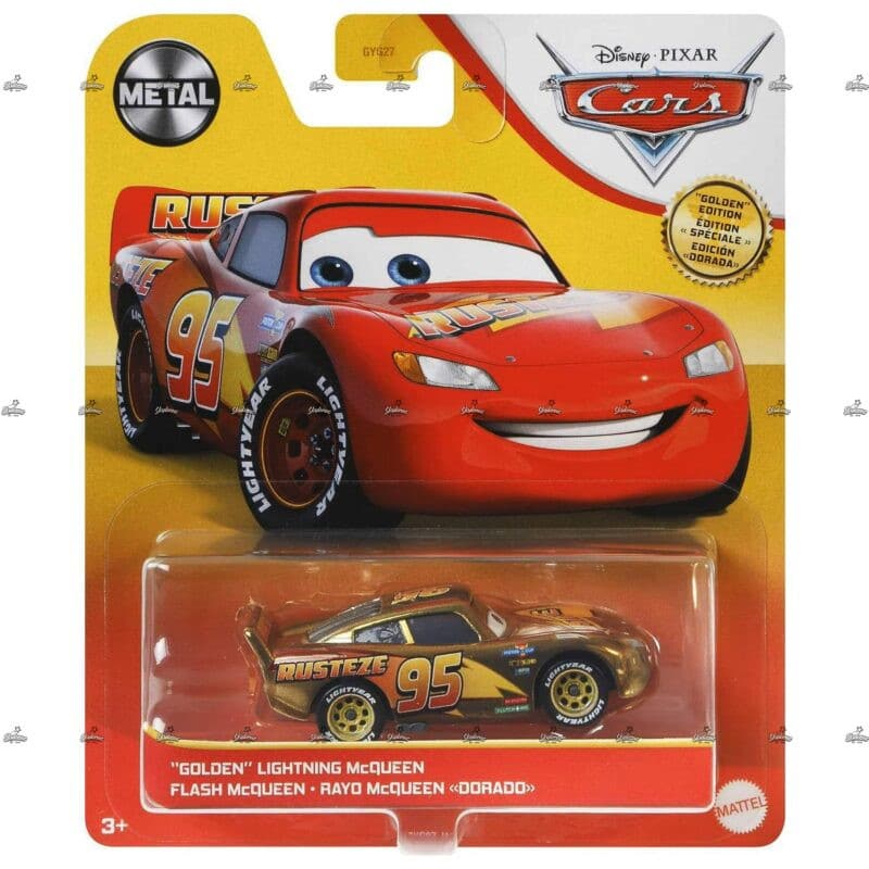 Mattel Disney Pixar Cars – Golden Lightning McQueen Limited Edition – DISNEY