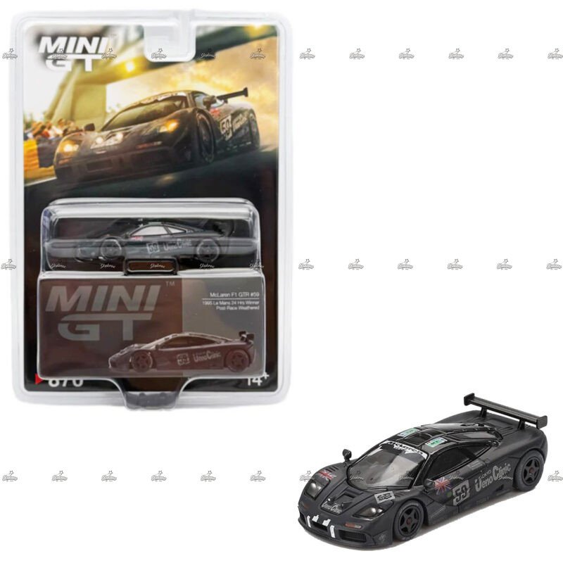 Mini GT McLaren F1 GTR 59 1995 Le Mans 24Hr Winner Post Race Weathered 870