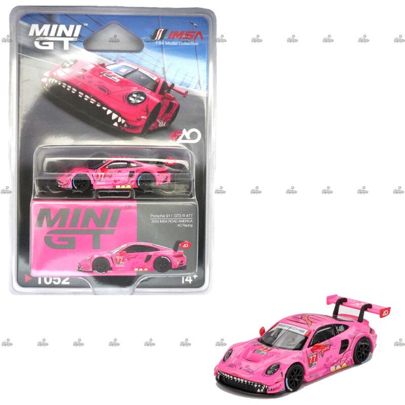 Mini GT Porsche 911 GT3 R 77 AO Racing 2024 IMSA Road America 1052