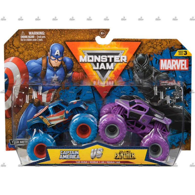 Monster Jam Captain America Vs Black Panther MARVEL