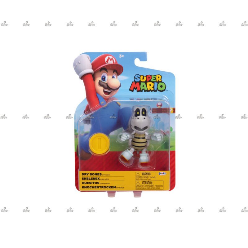 Nintendo Super Mario 4 Inch Action Figure DRY BONES