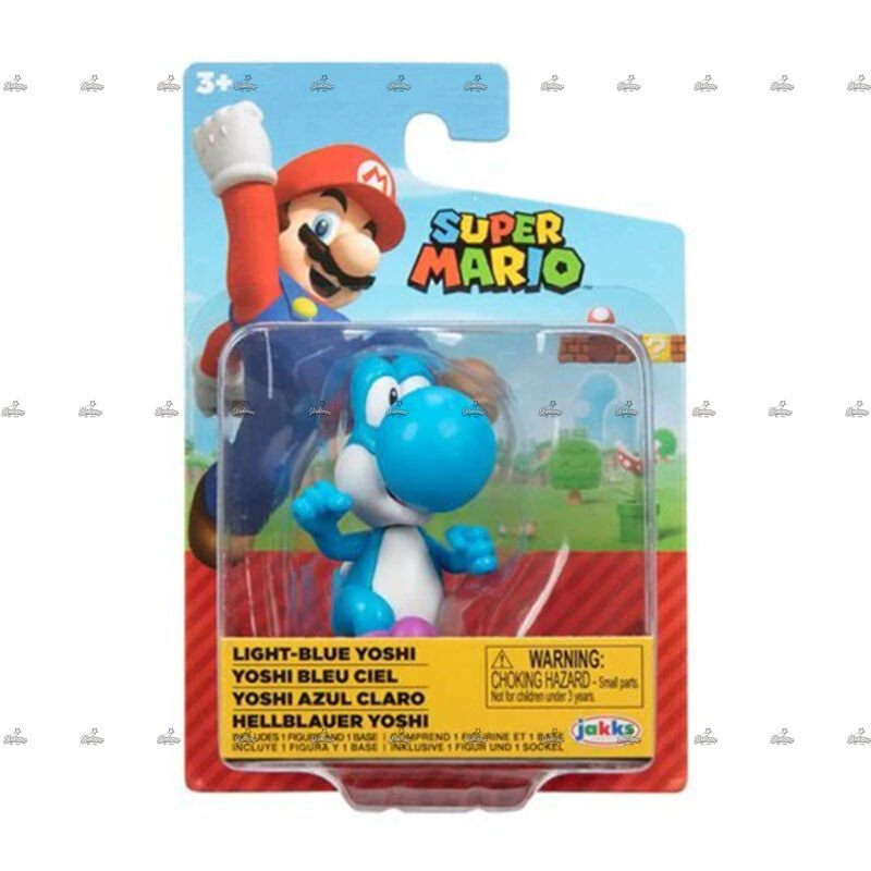 Nintendo Super Mario Action Figure LIGHT BLUE RUNNING YOSHI FIGURE