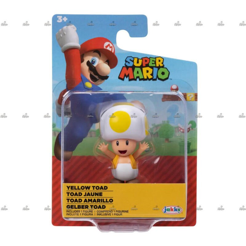 Nintendo Super Mario Action Figure YELLOW TOAD FIGURE